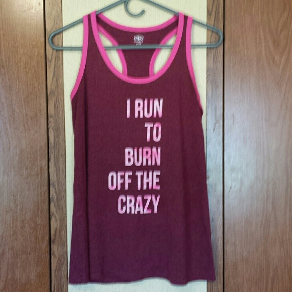 Athletic racerback tank top